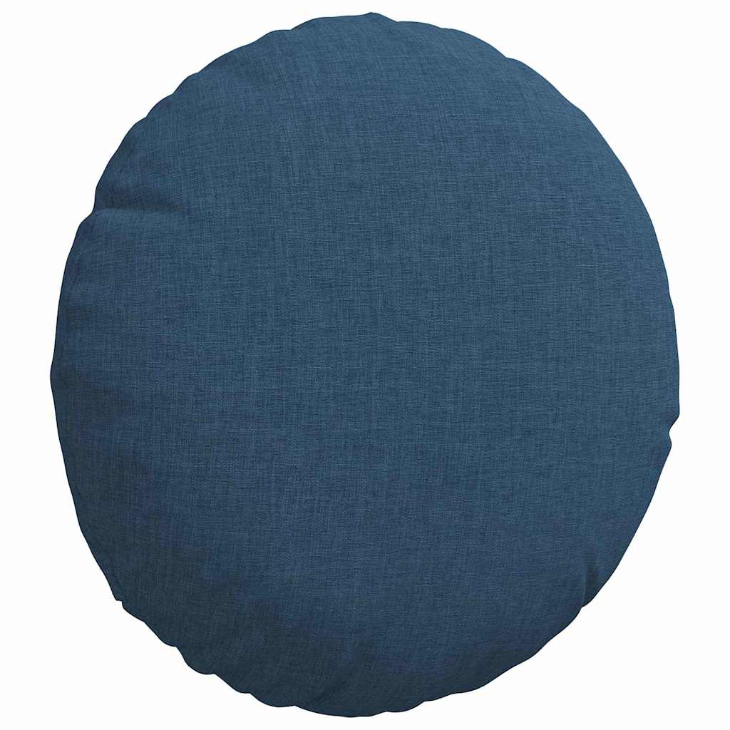 vidaXL Sitzkissen 2 pcs Blau Ø30 x 13 cm Stoff