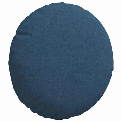 vidaXL Sitzkissen 2 pcs Blau Ø30 x 13 cm Stoff
