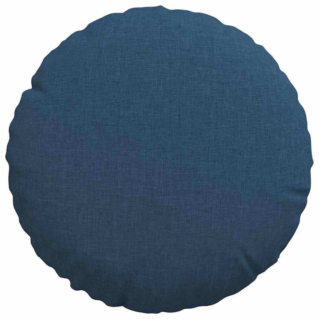 vidaXL Sitzkissen 2 pcs Blau Ø30 x 13 cm Stoff