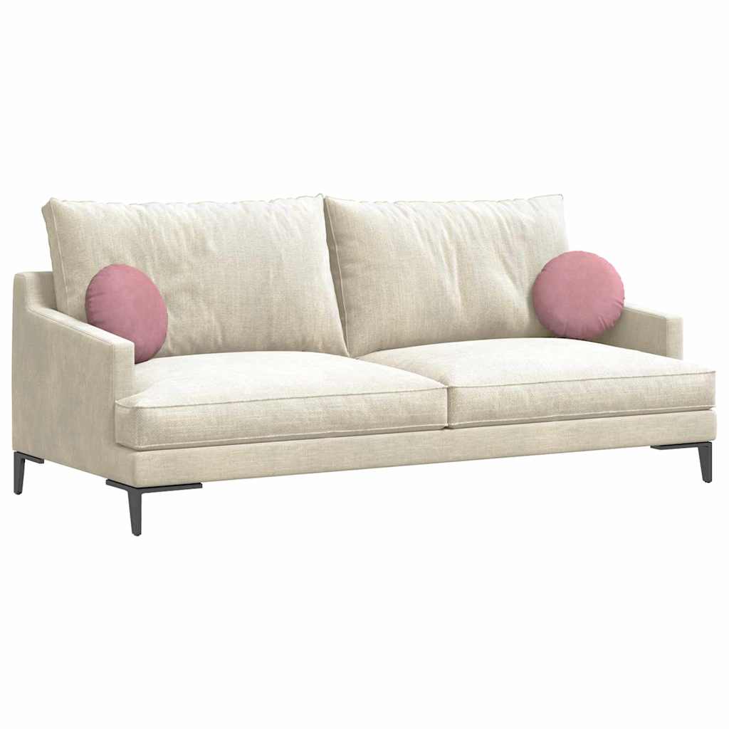 Sitzkissen 2 Stück Rosa Ø 30 x 13 cm Samt