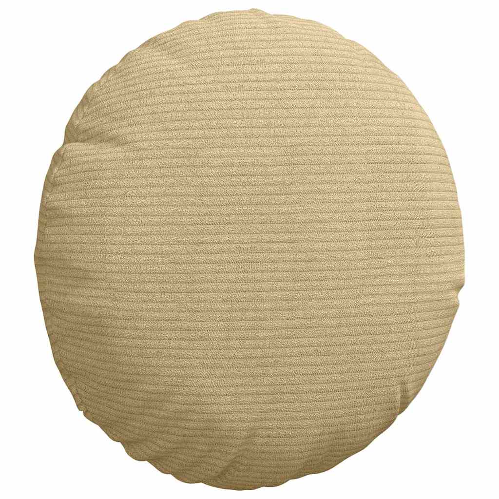 vidaXL Sitzkissen 2 pcs Grau-Grün Ø 30 cm Cordstoff