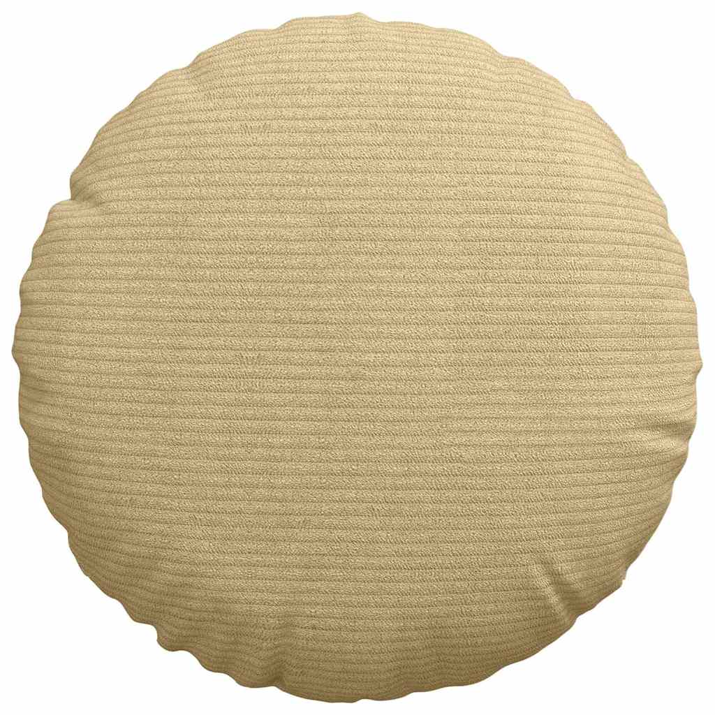 vidaXL Sitzkissen 2 pcs Grau-Grün Ø 30 cm Cordstoff