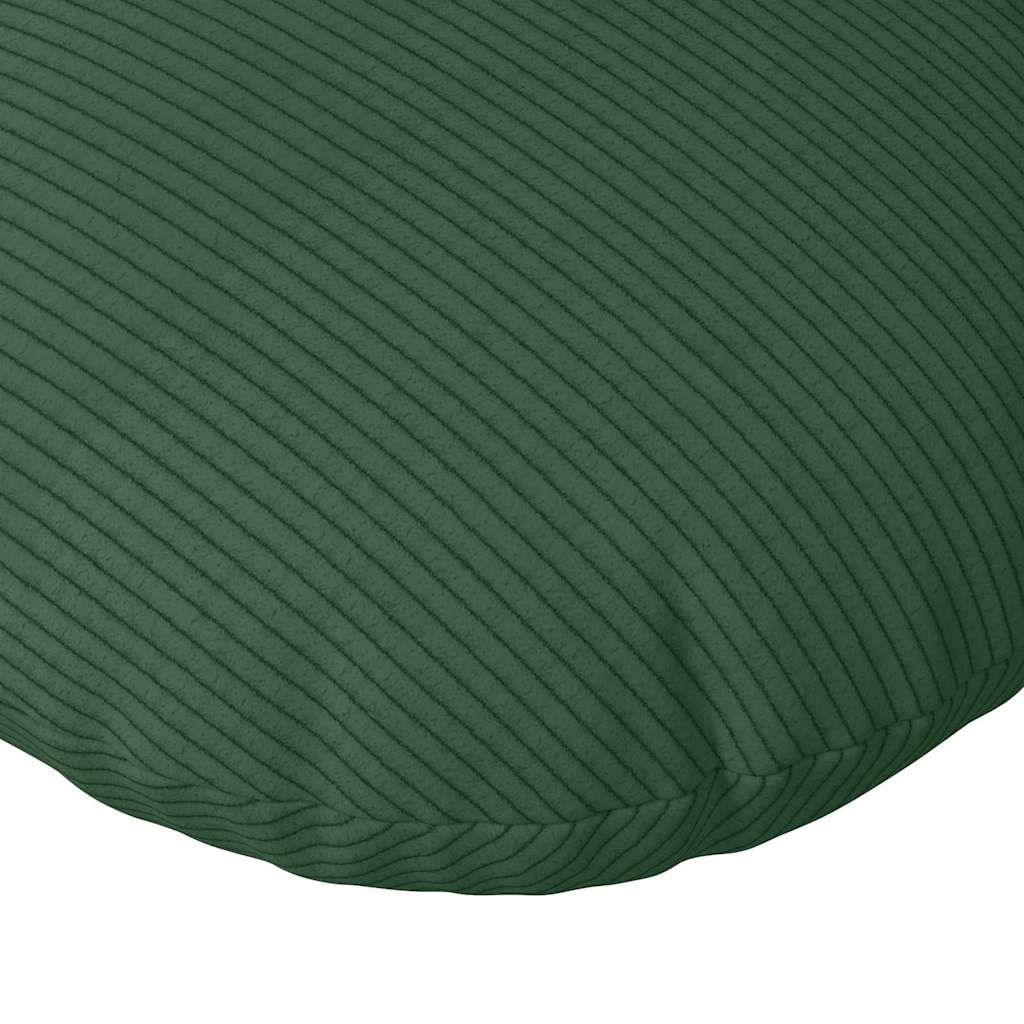 vidaXL Sitzkissen 2 pcs Dunkelgrün Ø 30 cm Cordstoff