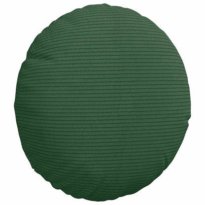 vidaXL Sitzkissen 2 pcs Dunkelgrün Ø 30 cm Cordstoff