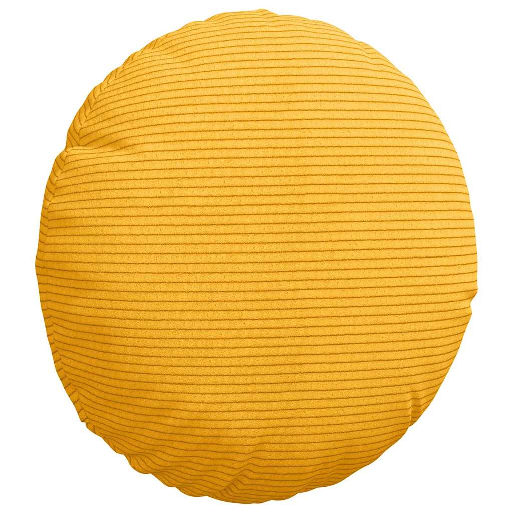 vidaXL Sitzkissen 2 pcs Helles Gelb Ø 30 cm Cordstoff