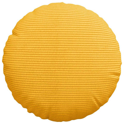 vidaXL Sitzkissen 2 pcs Helles Gelb Ø 30 cm Cordstoff