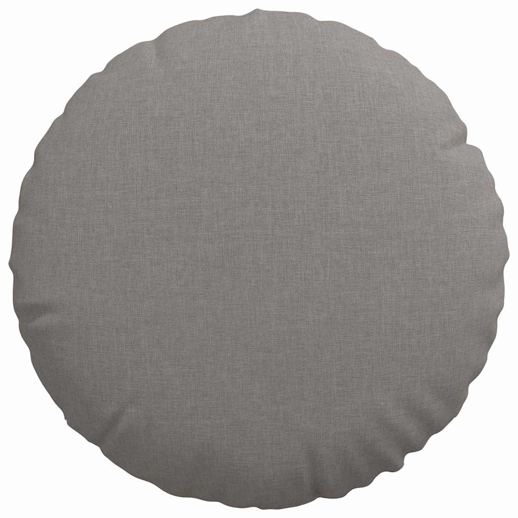 Sitzkissen 2 pcs Taupe Ø40 x 13 cm Stoff