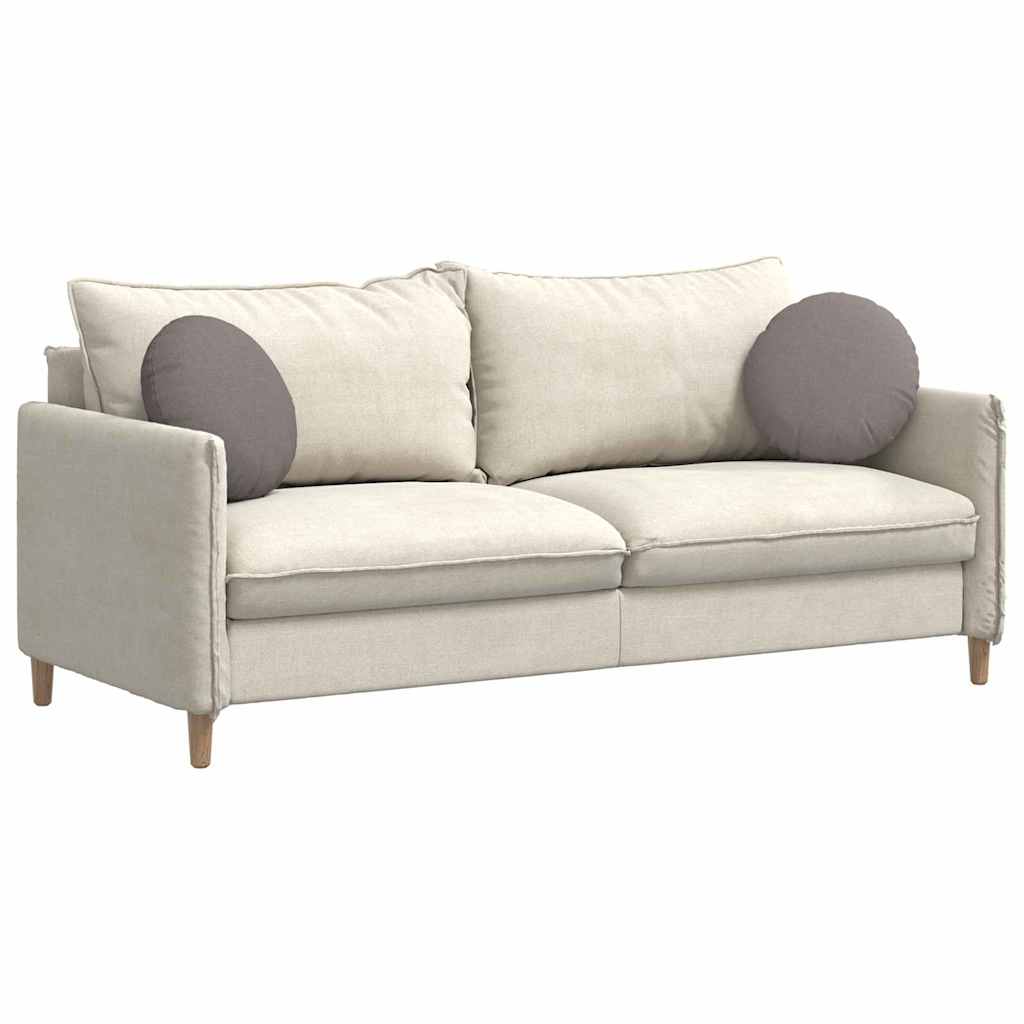 Sitzkissen 2 pcs Taupe Ø40 x 13 cm Stoff