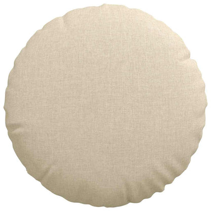 vidaXL Sitzkissen 2 pcs Creme Ø40 x 13 cm Stoff