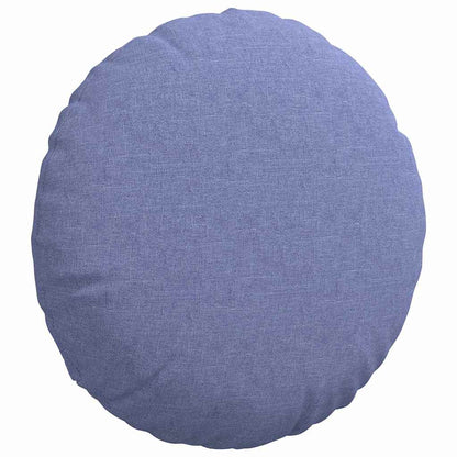 vidaXL Sitzkissen 2 pcs Jeans blau Ø40 x 13 cm Stoff