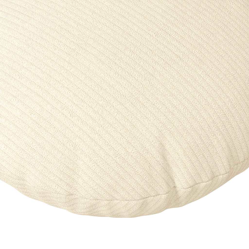 vidaXL Sitzkissen 2 pcs Creme Ø 40 cm Cordstoff