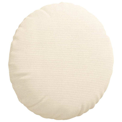 vidaXL Sitzkissen 2 pcs Creme Ø 40 cm Cordstoff
