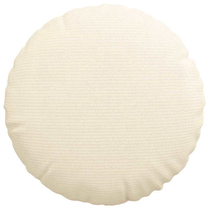 vidaXL Sitzkissen 2 pcs Creme Ø 40 cm Cordstoff