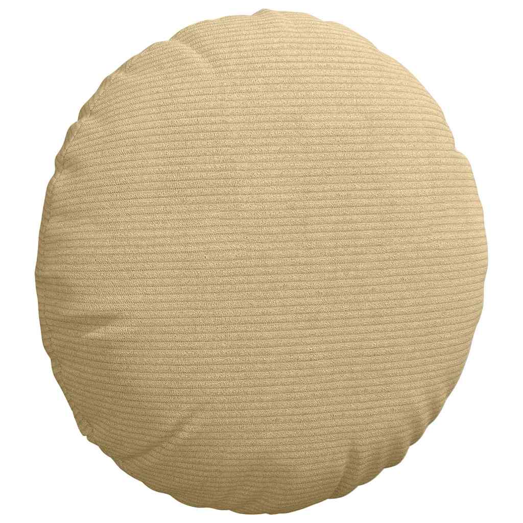 vidaXL Sitzkissen 2 pcs Grau-Grün Ø 40 cm Cordstoff