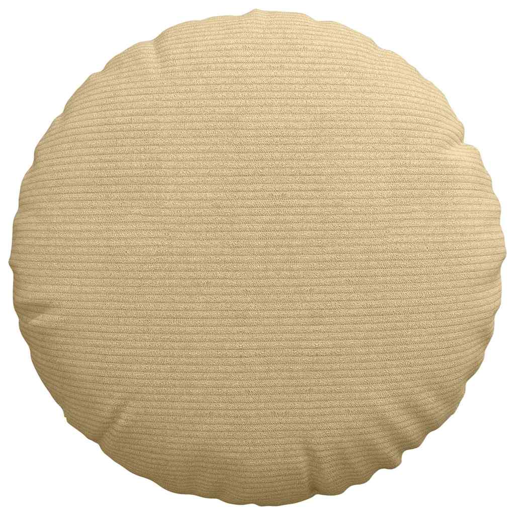 vidaXL Sitzkissen 2 pcs Grau-Grün Ø 40 cm Cordstoff