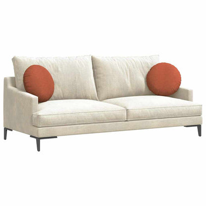 Sitzkissen 2 pcs Rot-Orange Ø 40 cm Cordstoff