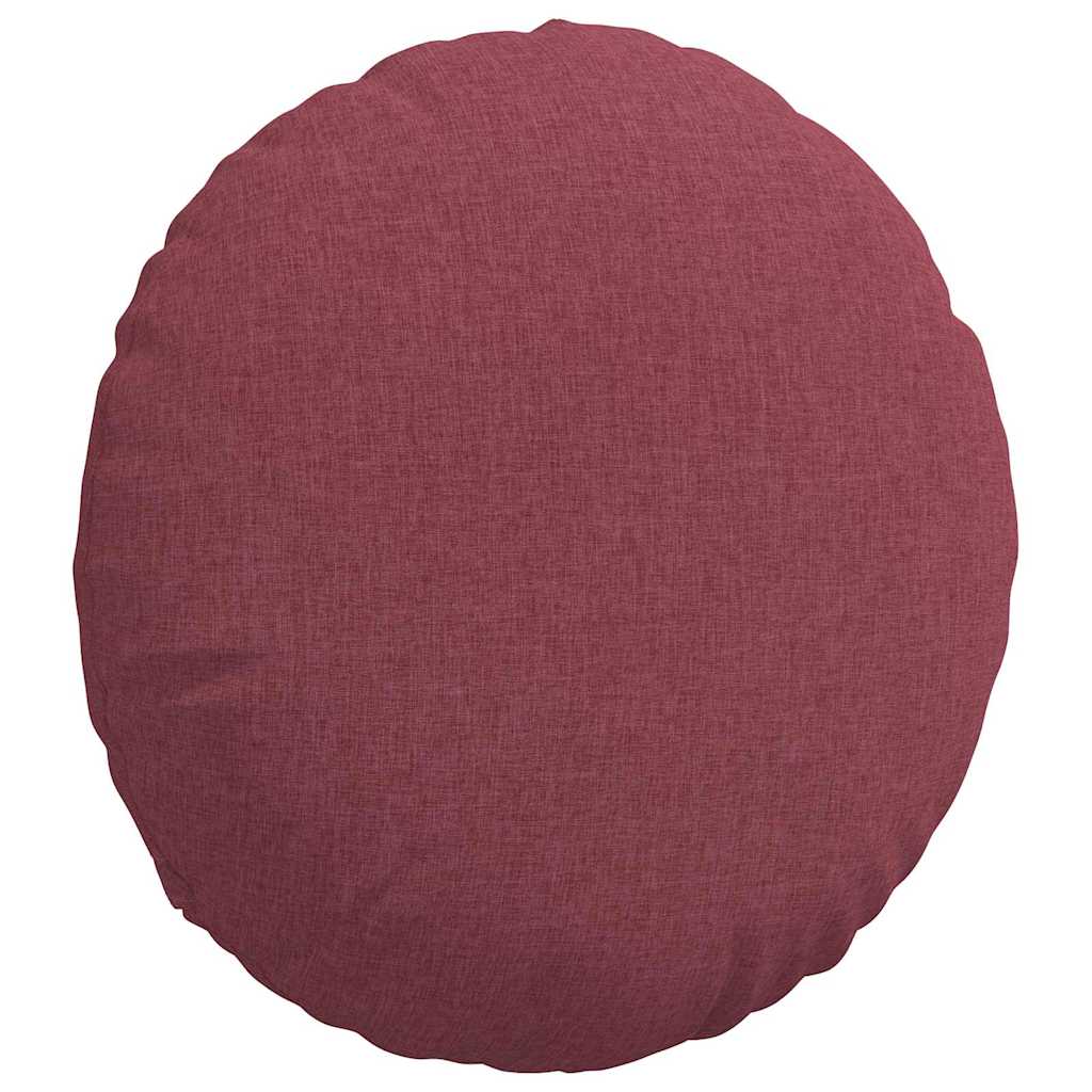 vidaXL Sitzkissen 2 pcs Weinrot Ø50 x 19 cm Stoff