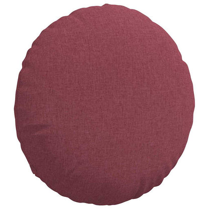 vidaXL Sitzkissen 2 pcs Weinrot Ø50 x 19 cm Stoff