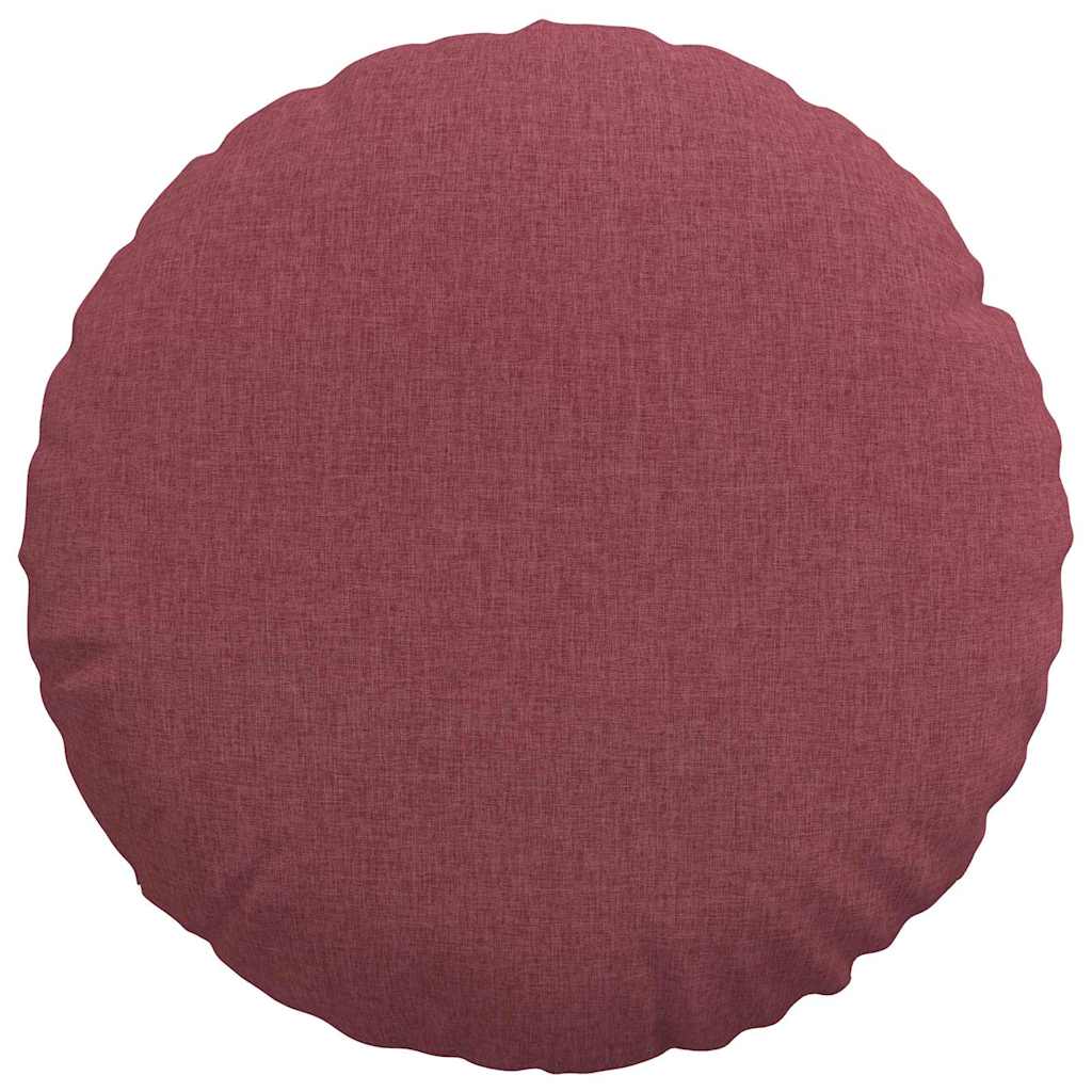 vidaXL Sitzkissen 2 pcs Weinrot Ø50 x 19 cm Stoff