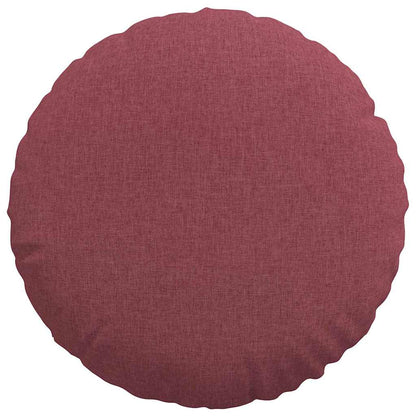 vidaXL Sitzkissen 2 pcs Weinrot Ø50 x 19 cm Stoff
