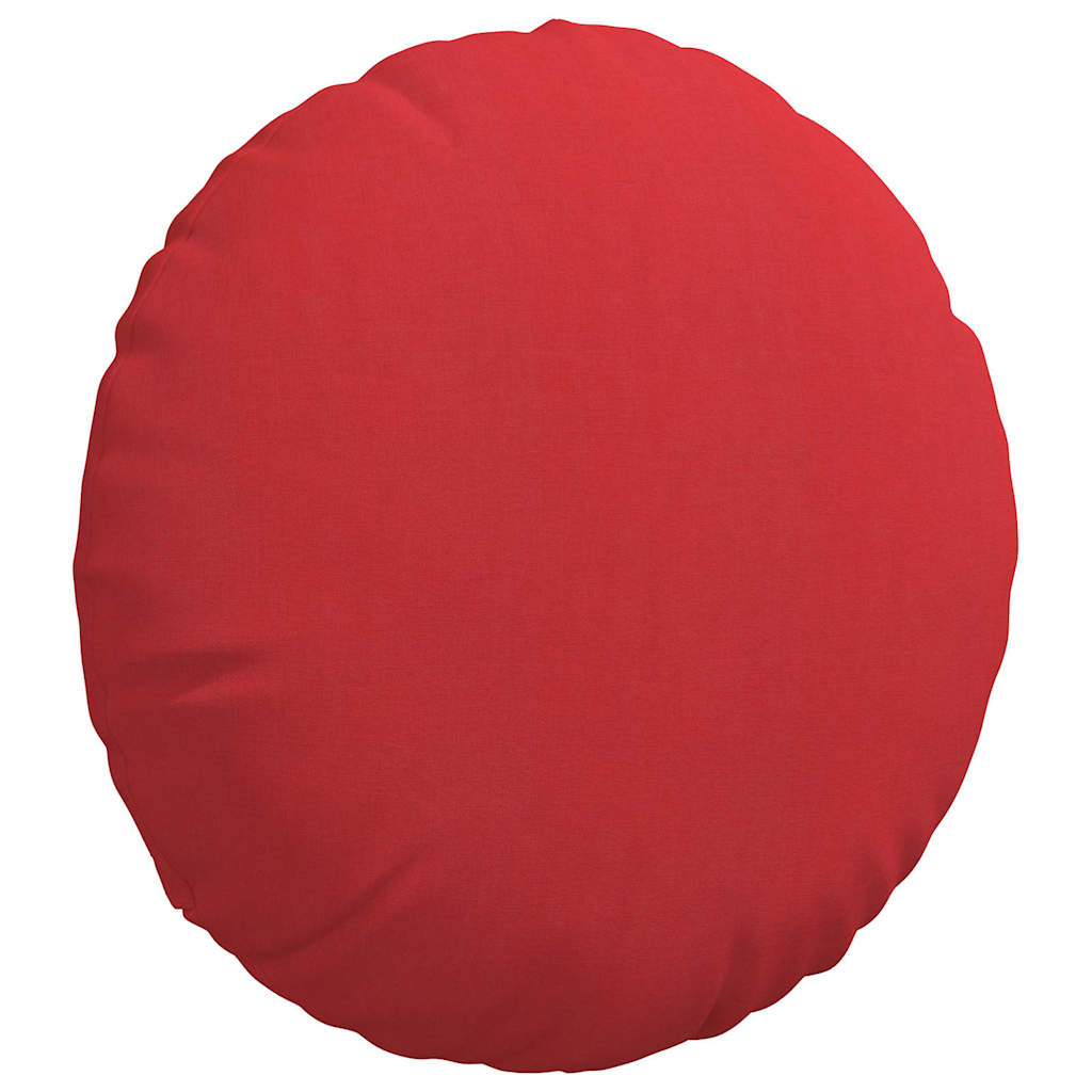 vidaXL Sitzkissen 2 pcs Rot Ø50 x 19 cm Stoff