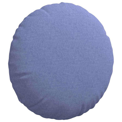 vidaXL Sitzkissen 2 pcs Jeans blau Ø50 x 19 cm Stoff