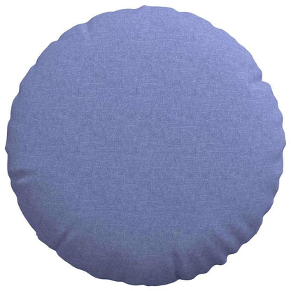 vidaXL Sitzkissen 2 pcs Jeans blau Ø50 x 19 cm Stoff