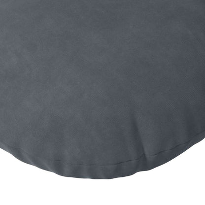 vidaXL Sitzkissen 2 Stück Dunkelgrau Ø 50 x 19 cm Samt