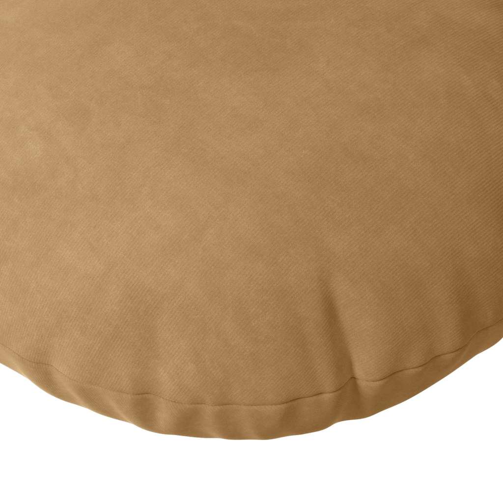 vidaXL Sitzkissen 2 pcs Braun Ø50 x 19 cm Samt