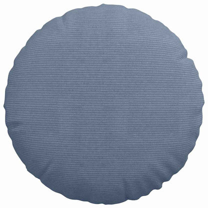 vidaXL Sitzkissen 2 pcs Blau Ø 50 cm Cordstoff