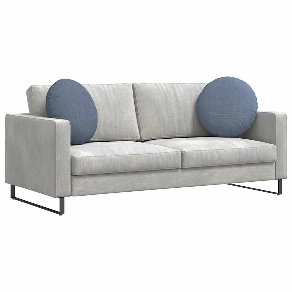 vidaXL Sitzkissen 2 pcs Blau Ø 50 cm Cordstoff