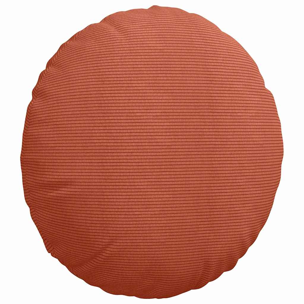 vidaXL Sitzkissen 2 pcs Rot-Orange Ø 50 cm Cordstoff