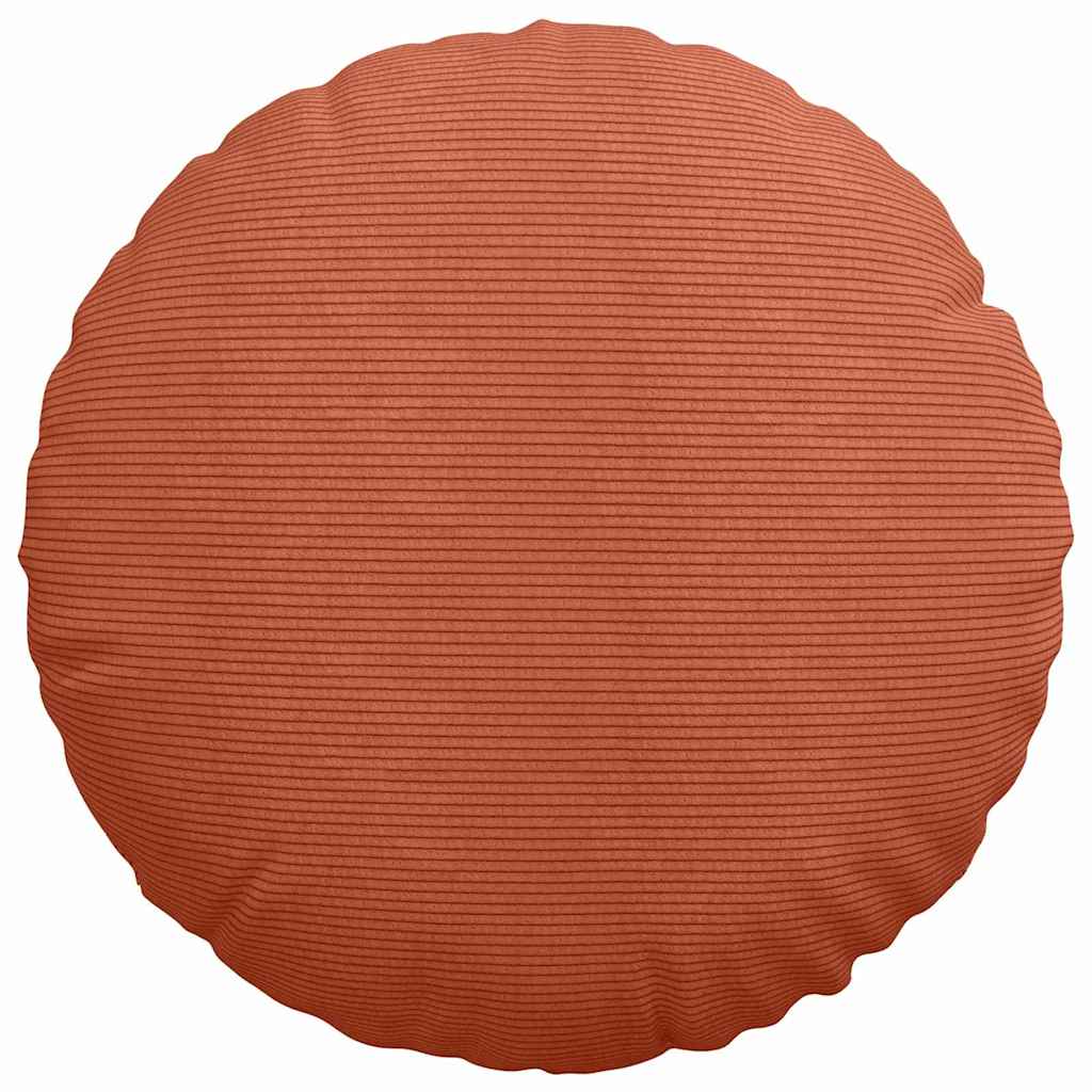 vidaXL Sitzkissen 2 pcs Rot-Orange Ø 50 cm Cordstoff