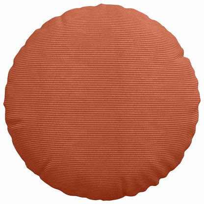 vidaXL Sitzkissen 2 pcs Rot-Orange Ø 50 cm Cordstoff
