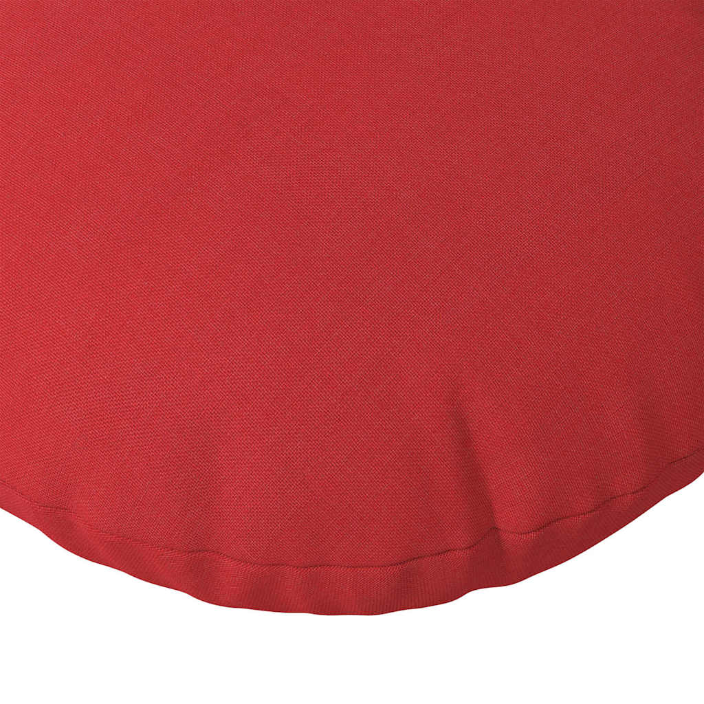 vidaXL Sitzkissen 2 pcs Rot Ø60 x 21 cm Stoff