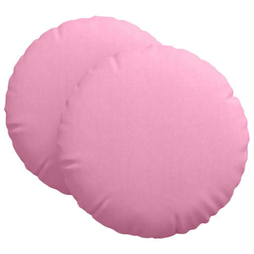 vidaXL Sitzkissen 2 pcs Rosa Ø60 x 21 cm Stoff