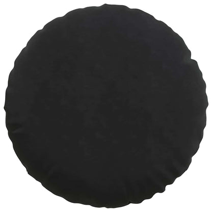 vidaXL Sitzkissen 2 Stück Schwarz Ø 60 x 21 cm Samt