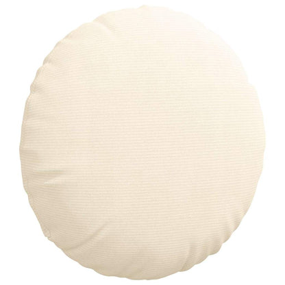 Sitzkissen 2 pcs Creme Ø 60 cm Cordstoff