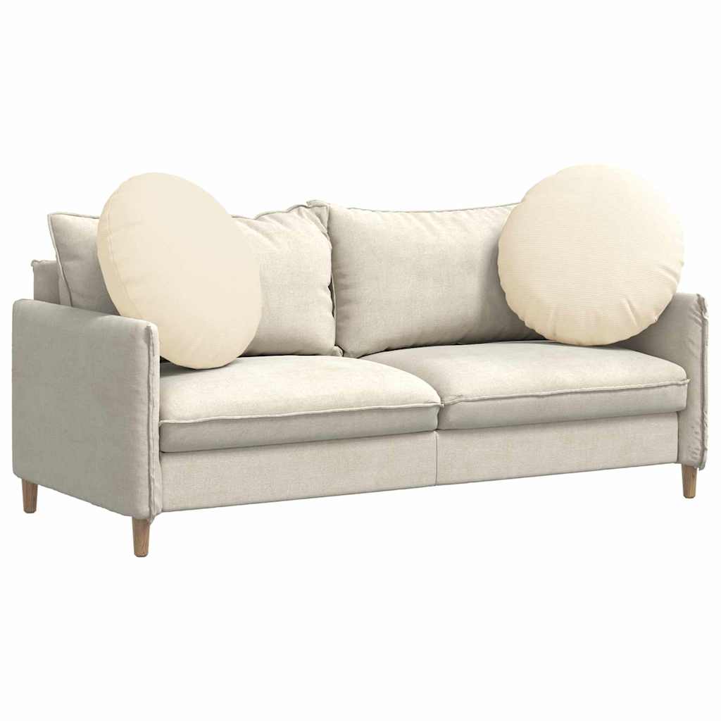 Sitzkissen 2 pcs Creme Ø 60 cm Cordstoff