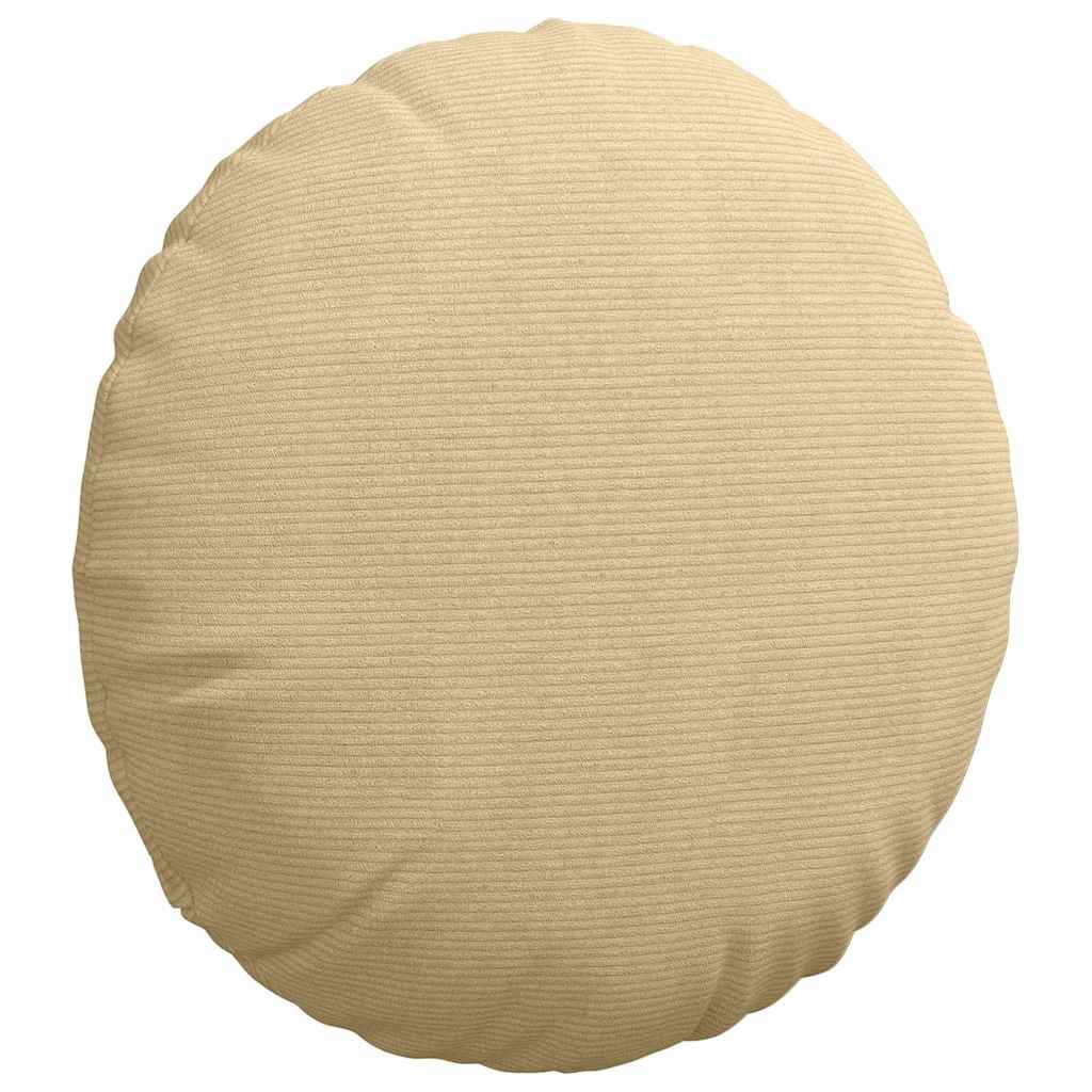 vidaXL Sitzkissen 2 pcs Grau-Grün Ø 60 cm Cordstoff