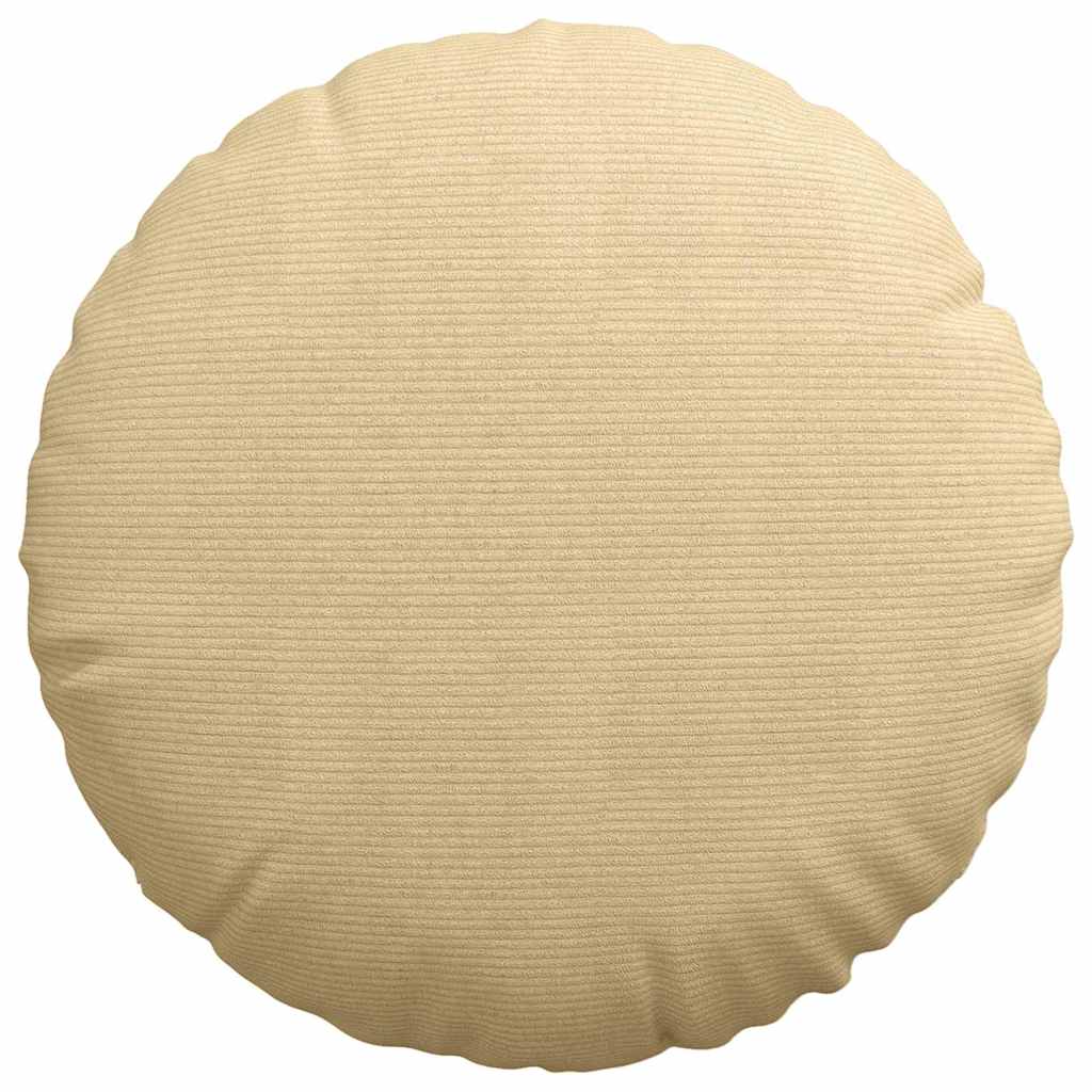 vidaXL Sitzkissen 2 pcs Grau-Grün Ø 60 cm Cordstoff