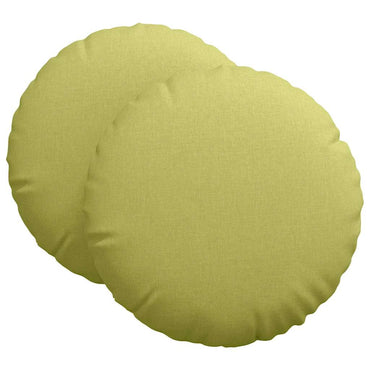vidaXL Sitzkissen 2 pcs Hellgrün Ø80 x 29 cm Stoff