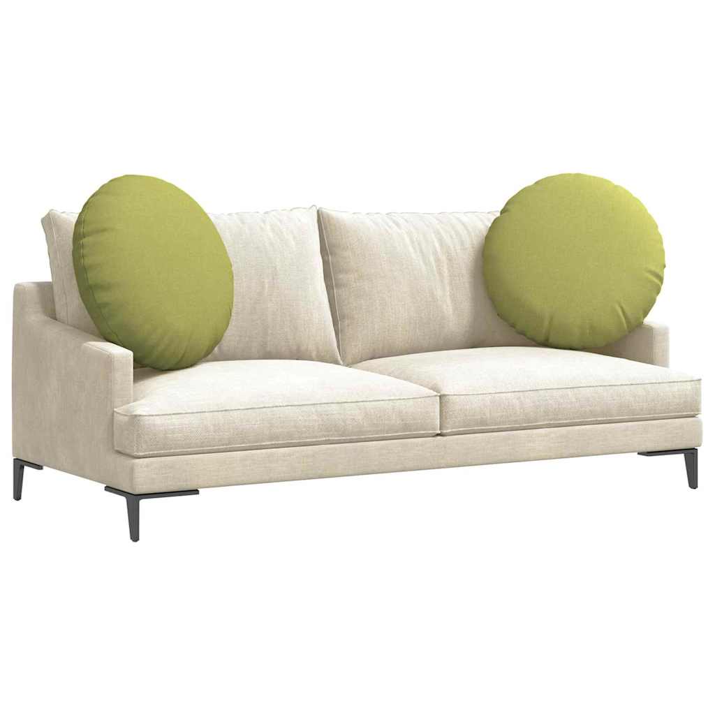 vidaXL Sitzkissen 2 pcs Hellgrün Ø80 x 29 cm Stoff