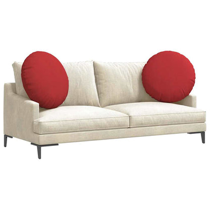 vidaXL Sitzkissen 2 pcs Rot Ø80 x 29 cm Stoff