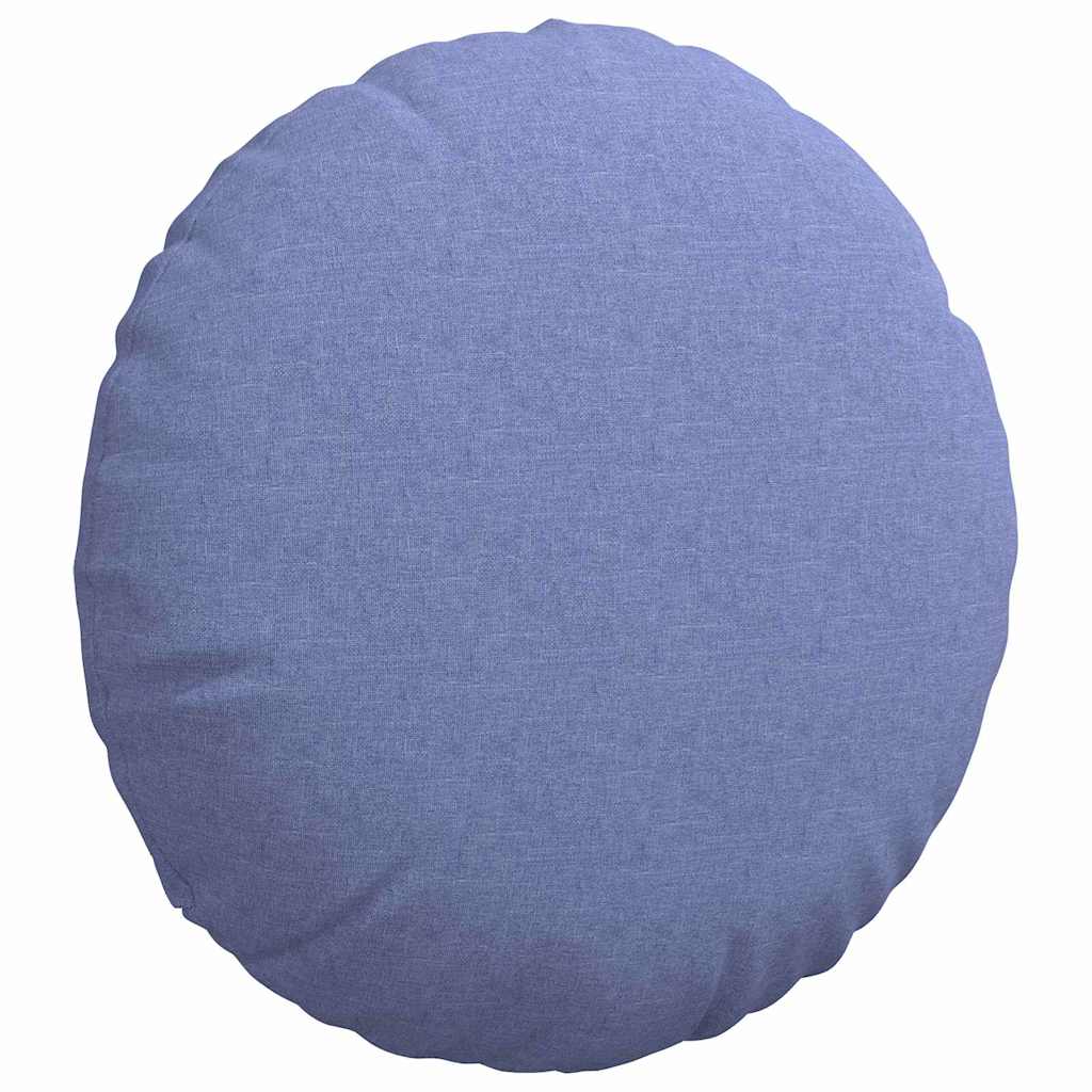 vidaXL Sitzkissen 2 pcs Jeans blau Ø80 x 29 cm Stoff