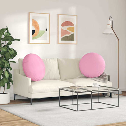vidaXL Sitzkissen 2 pcs Rosa Ø80 x 29 cm Stoff