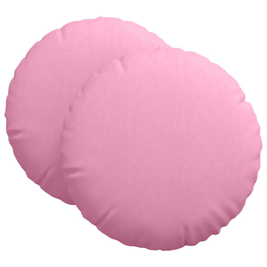 vidaXL Sitzkissen 2 pcs Rosa Ø80 x 29 cm Stoff