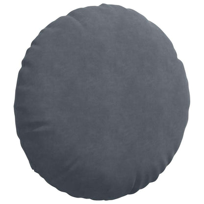 vidaXL Sitzkissen 2 Stück Dunkelgrau Ø 80 x 29 cm Samt