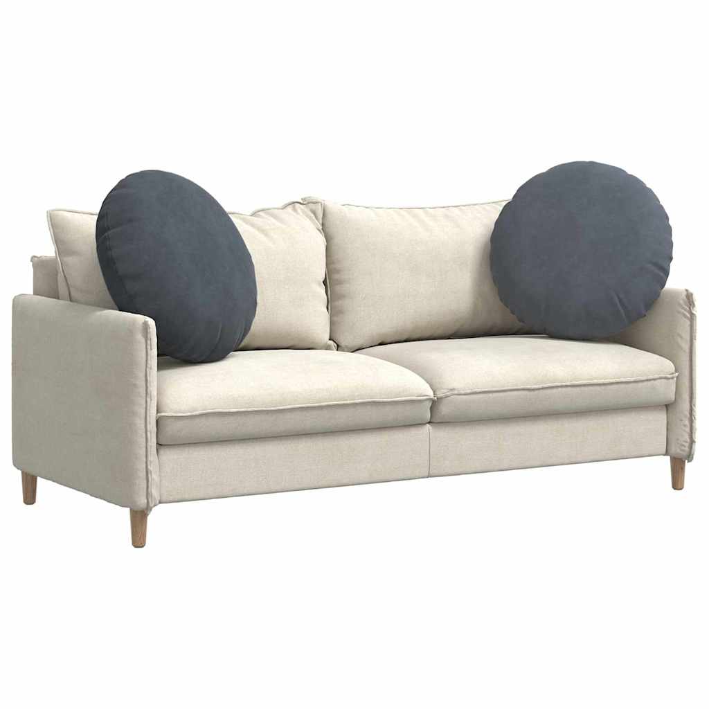 vidaXL Sitzkissen 2 Stück Dunkelgrau Ø 80 x 29 cm Samt