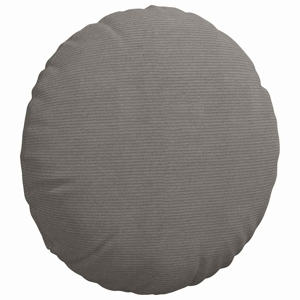 vidaXL Sitzkissen 2 pcs Hellgrau Ø 80 cm Cordstoff